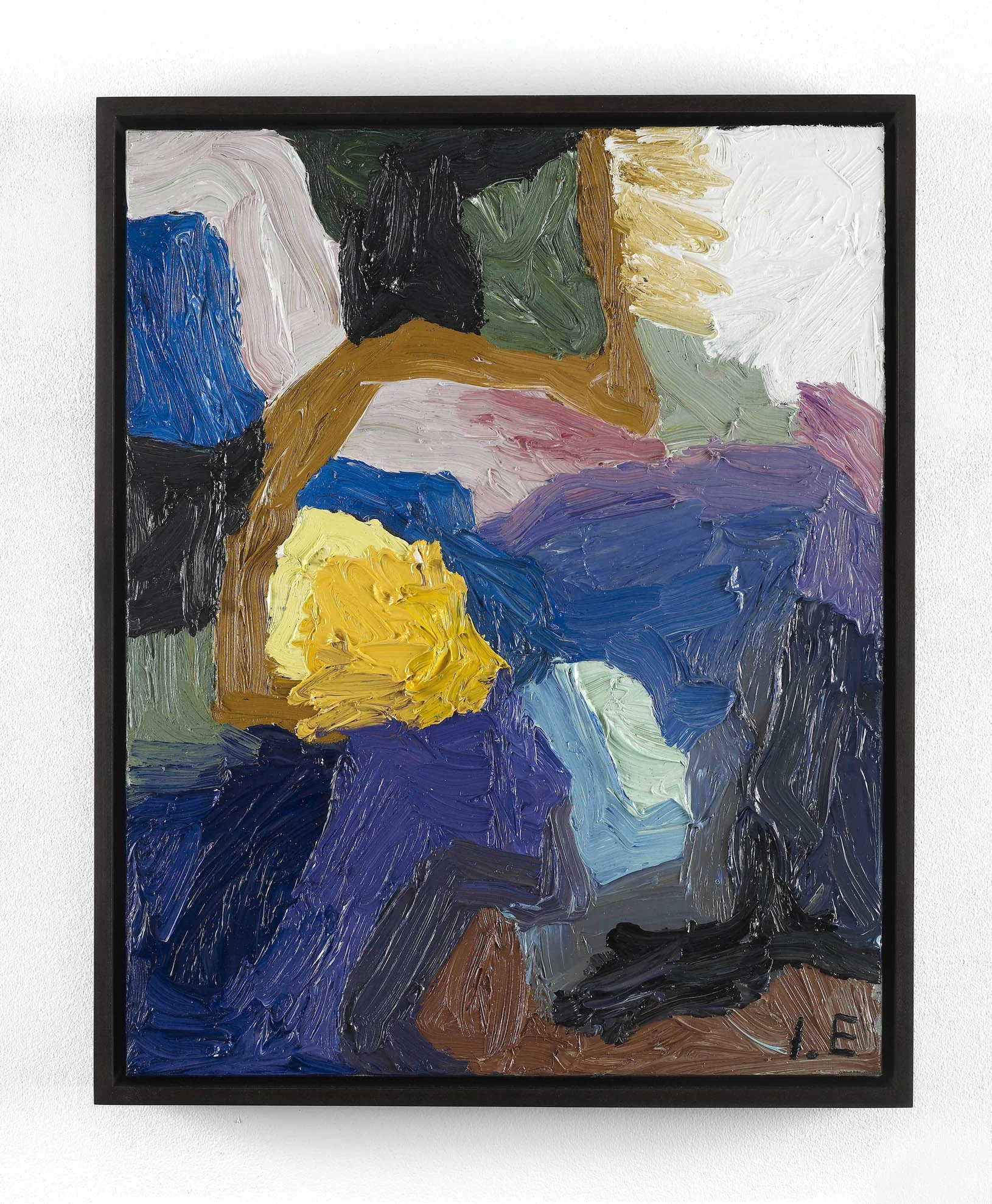 A clothespin left behind on a line 2010 Oil on linen, framed 53.2 x 43.2 cm / 20.9 x 17 in