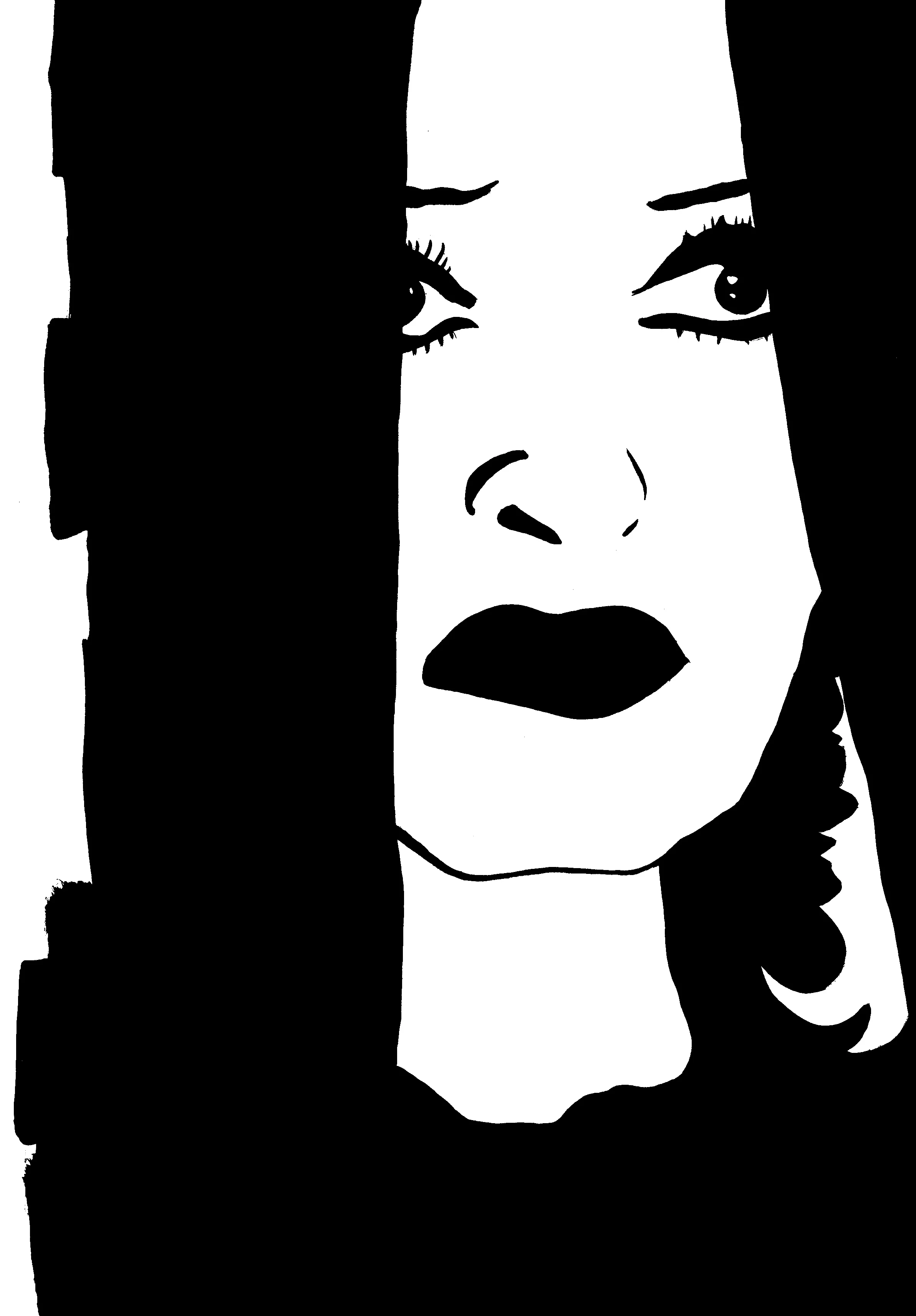 She must quit that place 2009 Ink on paper 42 x 29.7 cm / 16.5 x 11.6 in, 47 x 34.5 cm / 18.5 x 13.5 in framed