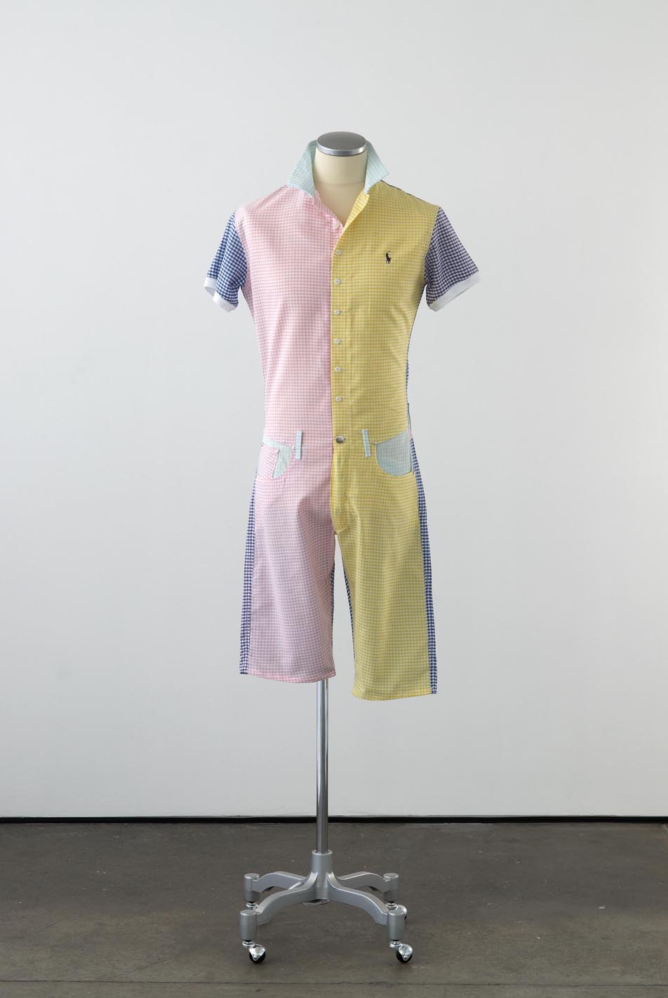     Matthew Darbyshire Standardised Production Clothing, Version 5 2009 Gingham cotton, cotton jersey &amp; fittings on mannequin 185 x 45 x 34 cm 