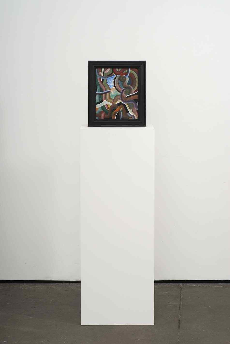      Boy Wonder   2009   Double-sided acrylic on board in artists frame mounted on pedestal   147.3 x 40 x 28cm  