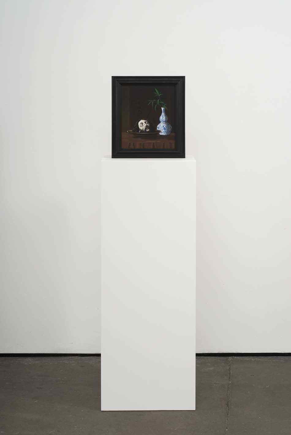     Paranoia 2009 Double-sided acrylic on board in artists frame mounted on pedestal 147.3 x 40 x 28cm    