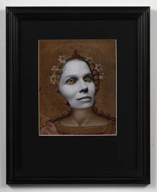 Lady Madonna 2009 Framed collage 42 x 34cm