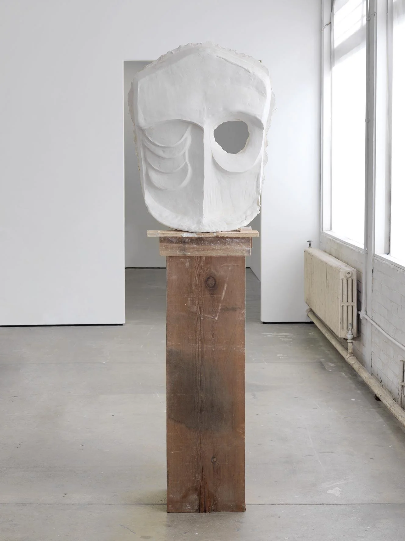 Owl 2008 California redwood, wood, Tuf-Cal, hemp & iron 216 x 71 x 46 cm