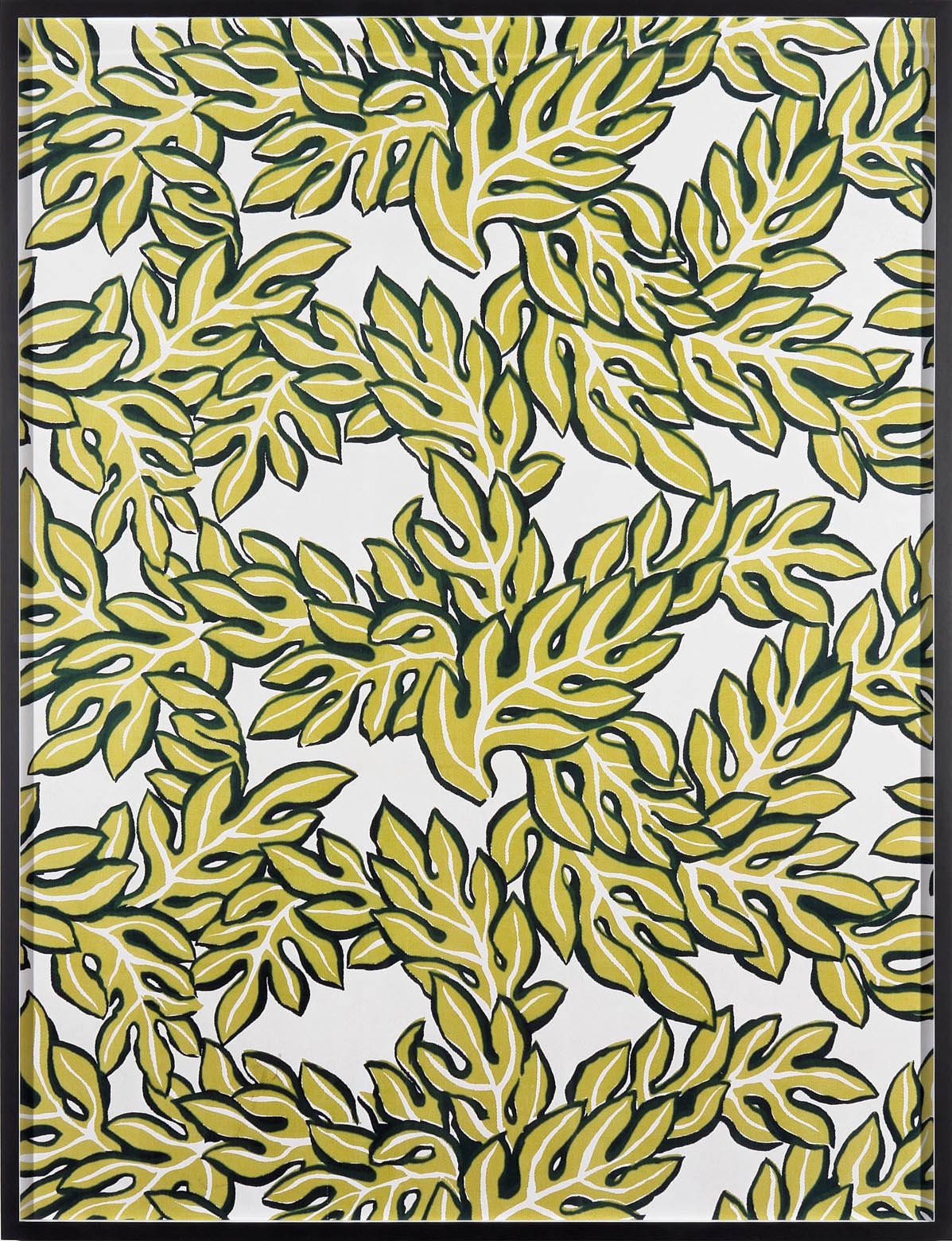     Annette Kelm Big Print #6 (Jungle Leaves - cotton twill 1947 design Dorothy Draper, courtesy Schumacher &amp;Co) 2007 C-Print:&nbsp;131.5 x 100.5 cm&nbsp; 
