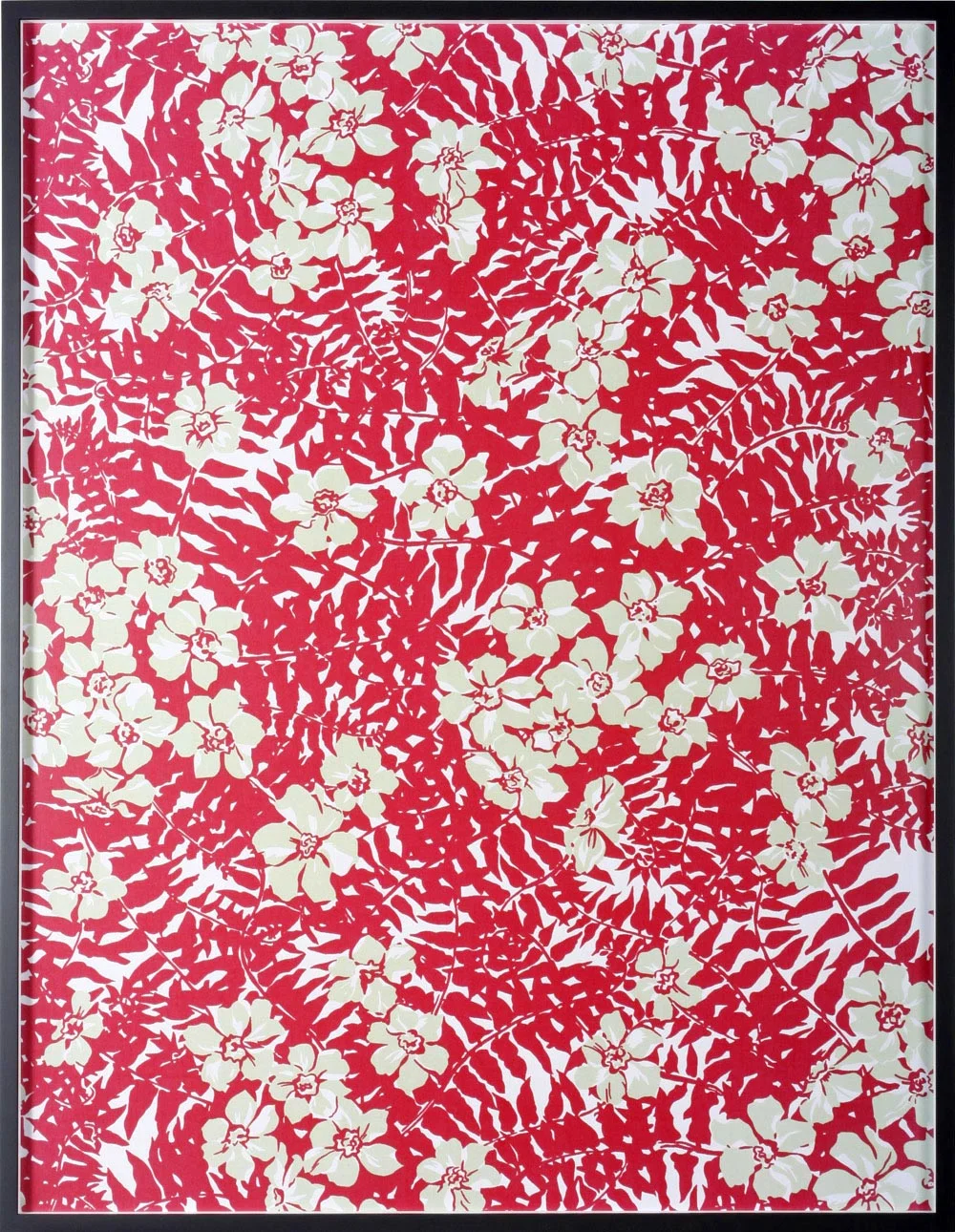 Annette Kelm Big Print #2 ( Maui Fern cotton "mainsail cloth" fall 1949 design Dorothy Draper, courtesy Schumacher &Co) 2007 C-Print: 131.5 x 100.5 cm 