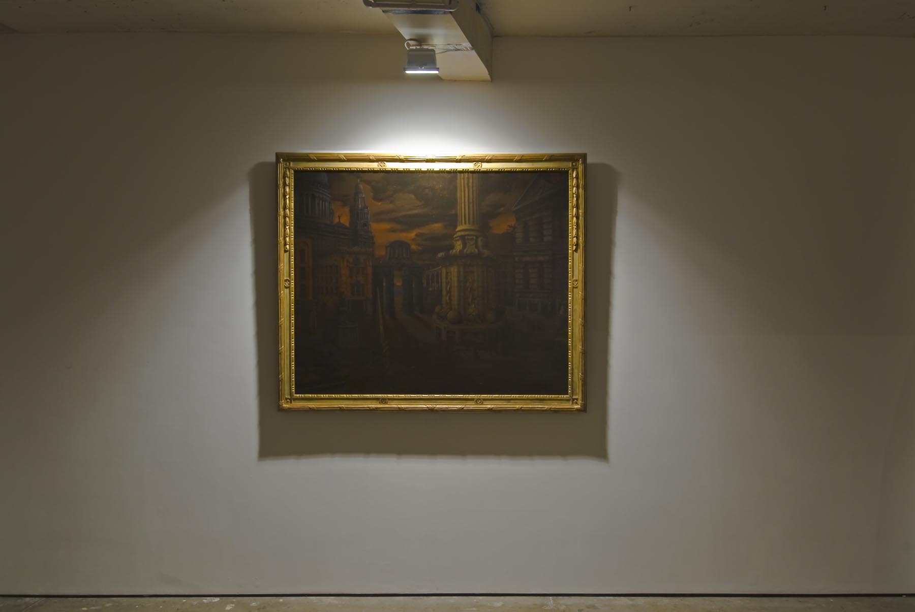     Paternoster Square Cappriccio 2008 oil on linen in artist’s frame 154 x 185 cm    