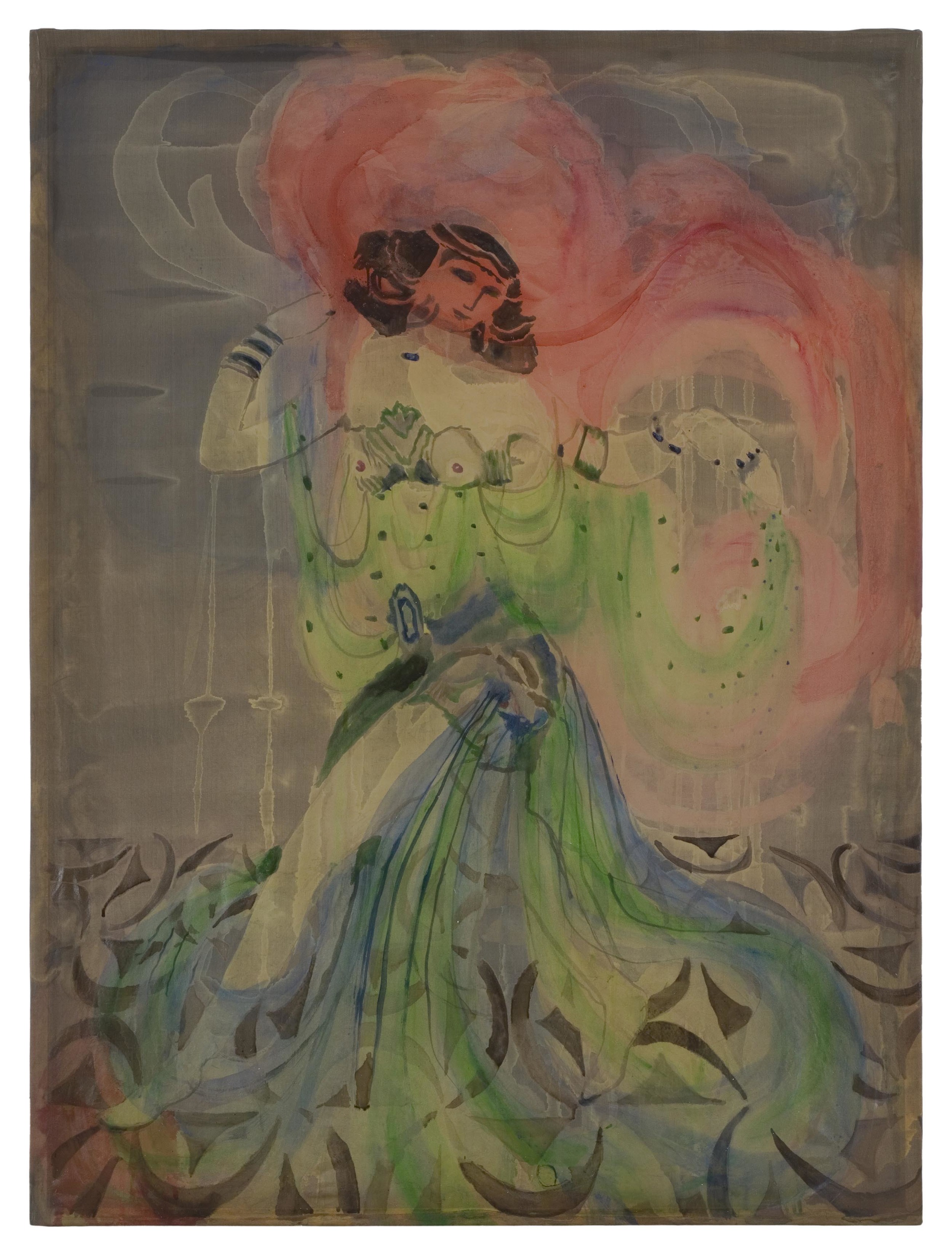     Shannon Bool Salome 2007 Oil and Batik on Silk 65 x 87 cm 
