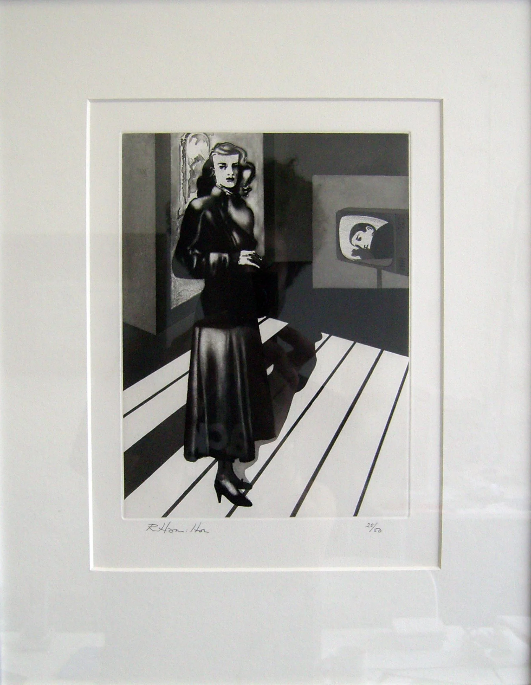 Richard Hamilton Patricia Knight III 1982 Soft, Lift Ground and Step Bite Aquatint Paper 38 x 28 cm/ Image 23.7 x 17.6 cm