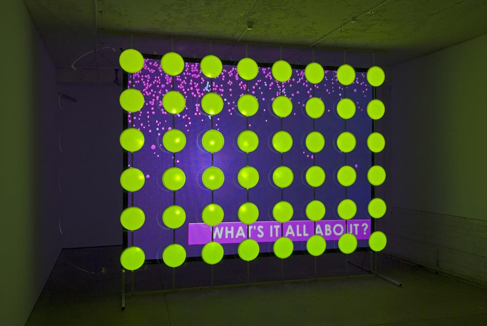     Round Writing&nbsp;(Installation View) 2007 Double Video Projection Dimensions Variable      