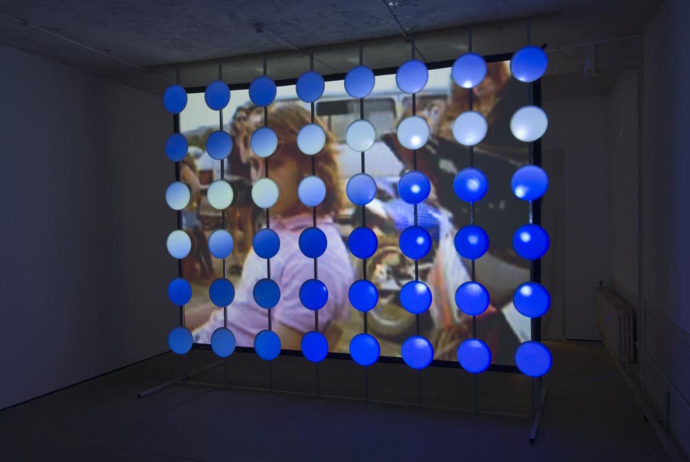     Round Writing&nbsp;(Installation View) 2007 Double Video Projection Dimensions Variable      