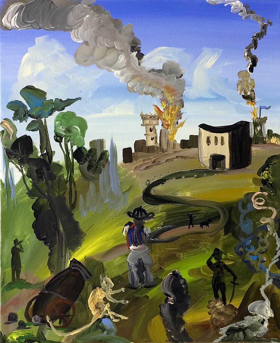     The Siege 2006 acrylic on canvas 40 x 50 cm    