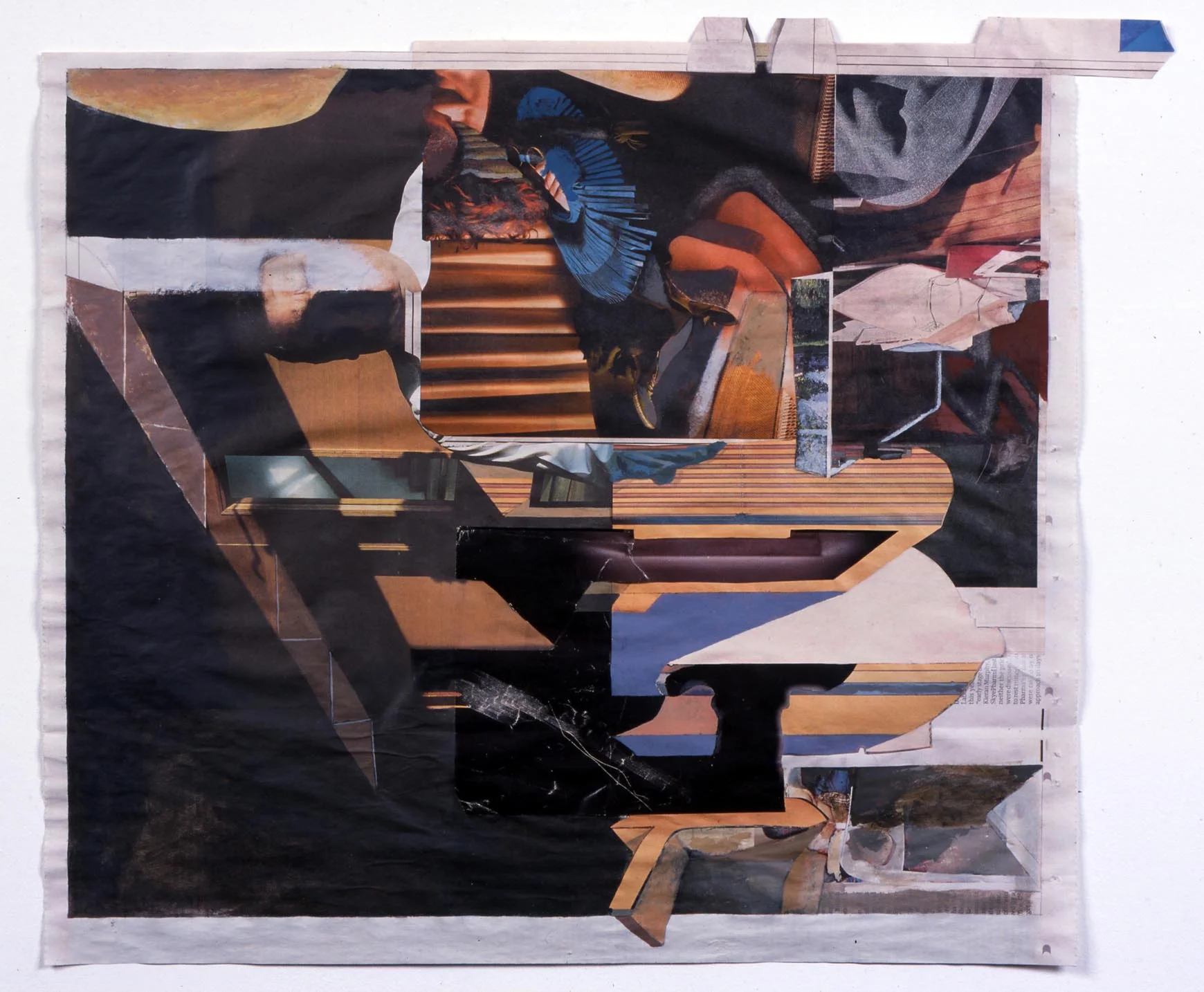Runaway Places 2005 Acrylic on newsprint 51.5 x 43cm