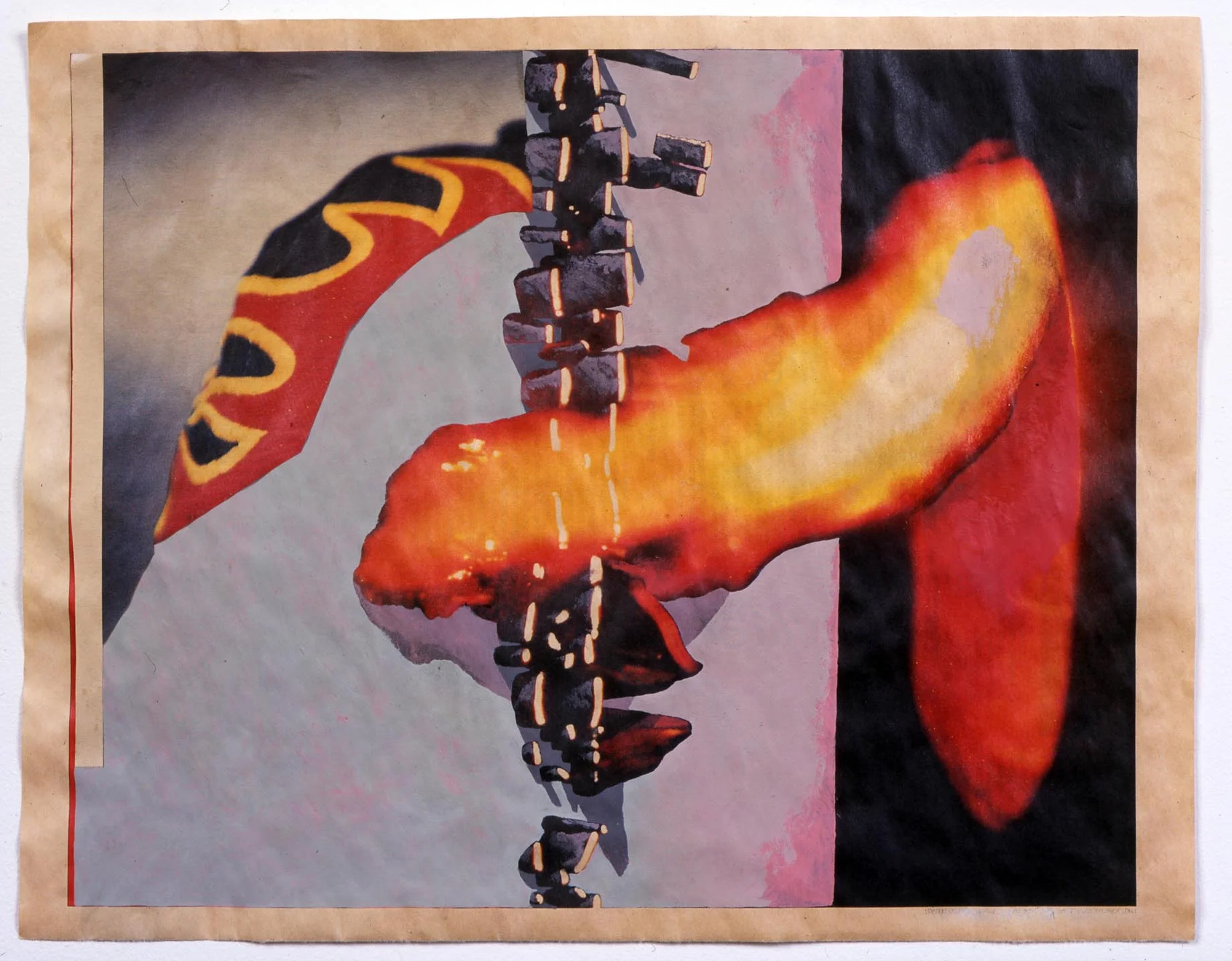 Untitled 2005 Acrylic on newsprint 36.8 x 29cm
