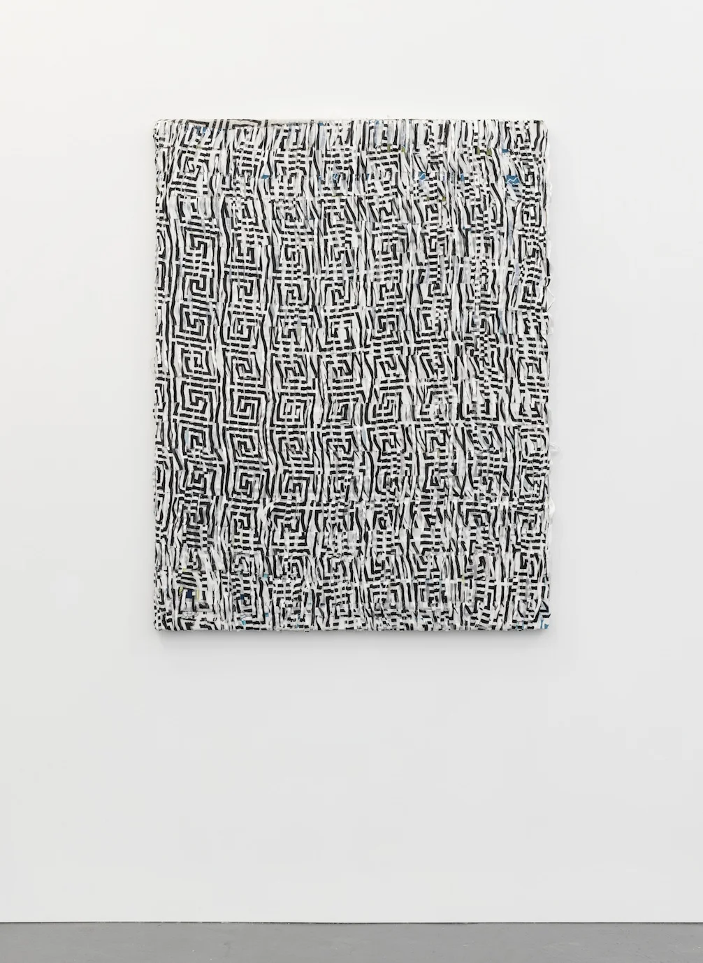 Hay King 2013 Polyester, bamboo, rayon, silk and acrylic 122 x 92 cm / 48 x 36 in