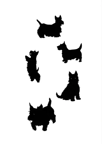 Pink Scotties 2012 Ink on paper 42 x 29.7 cm / 16.5 x 11.6 in