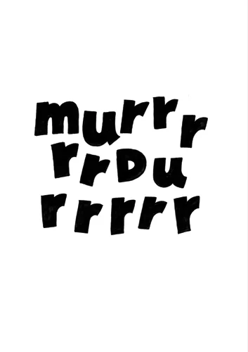 Blue Murdurr 2012 Ink on paper 42 x 29.7 cm / 16.5 x 11.6 in