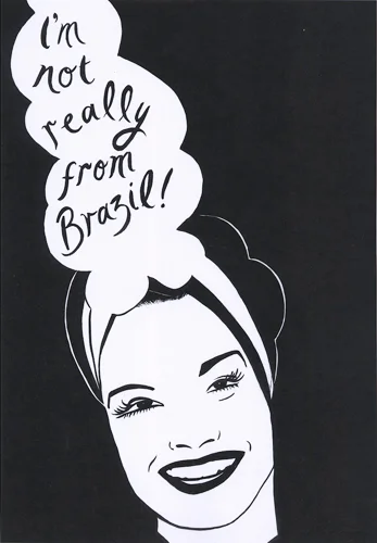 I’m not really from Brazil! 2010 ink on paper 42 x 29.7 cm / 16.5 x 11.6 in