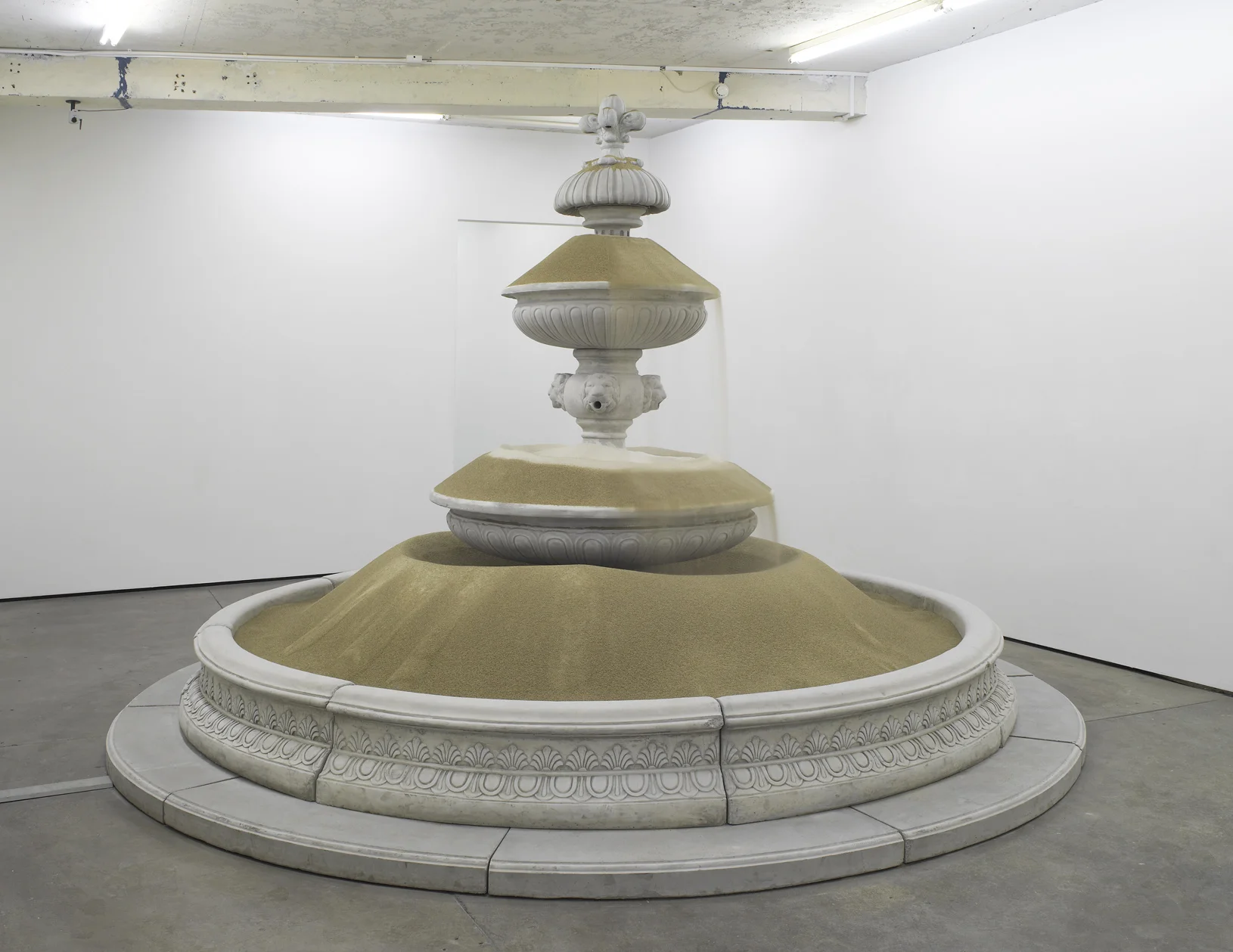 Sandfountain 2012 Prefabricated concrete fountain, sand 250 x 400 x 400 cm / 98.4 x 157.4 x 157.4 in 