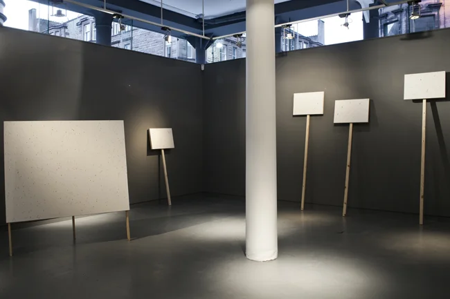 Bee Paintings Installation View Transmission, Glasgow, UK 2009