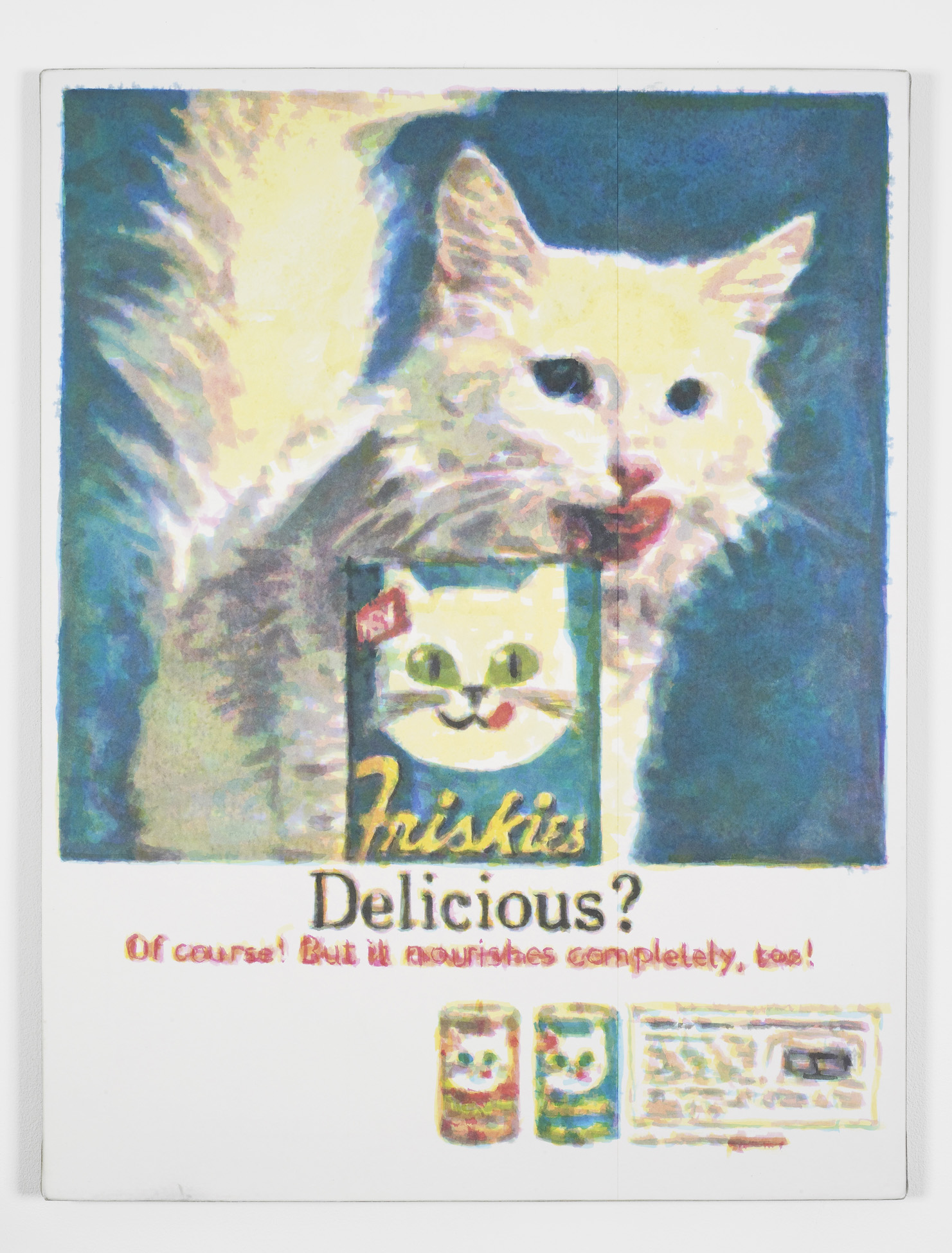     Delicious (1970’s)  2014  Hand-painted inkjet inks on fibre paper and linen  110 x 80 cm / 43.3 x 31.4 in 