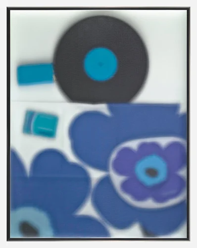Vivienne and Malcolm 2008 Mixed media and Architectural glass 71.7 x 56.6 cm / 28.2 x 22.3 in