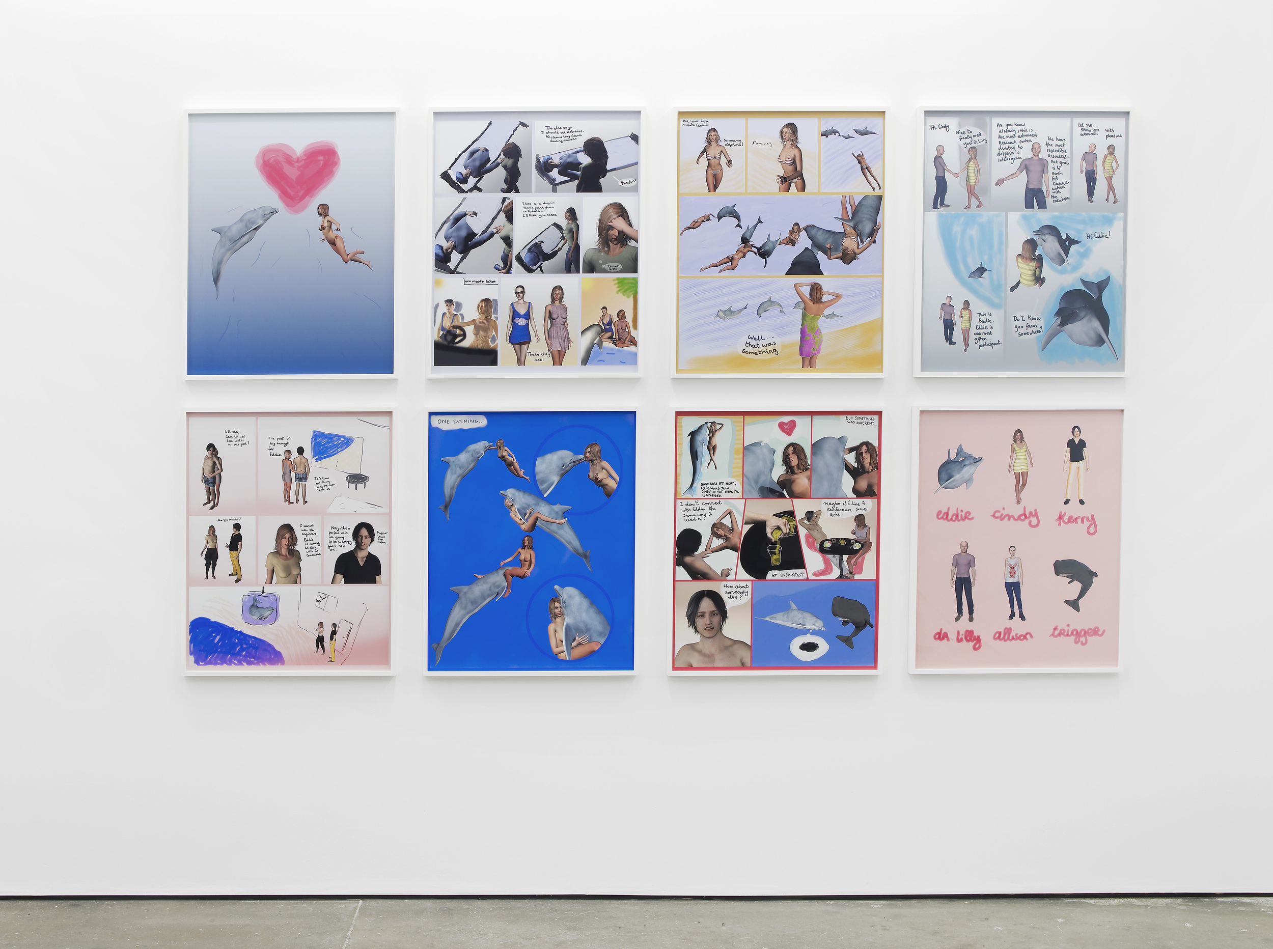     Antoine Catala and Dan Graham A Dolphin's Smile (and More) 2013 8 digital prints Each: 76.2 x 53.3 cm / 31 x 21 in 