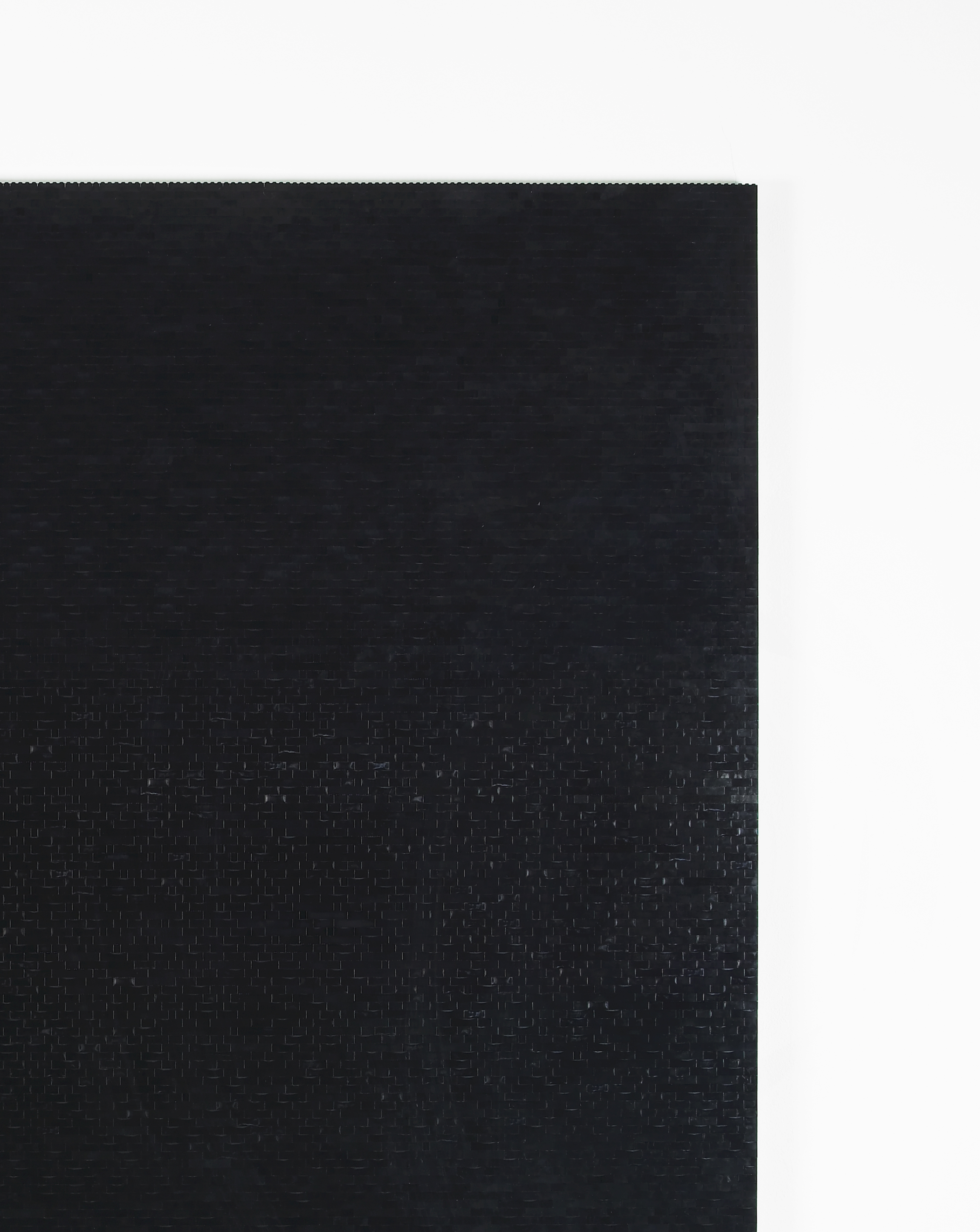     Michael Wilkinson Black Wall 7 (Detail) 2013 Black lego, wooden frame 185 x 185 x 3 cm / 72.8 x 72.8 x 1.1 in    