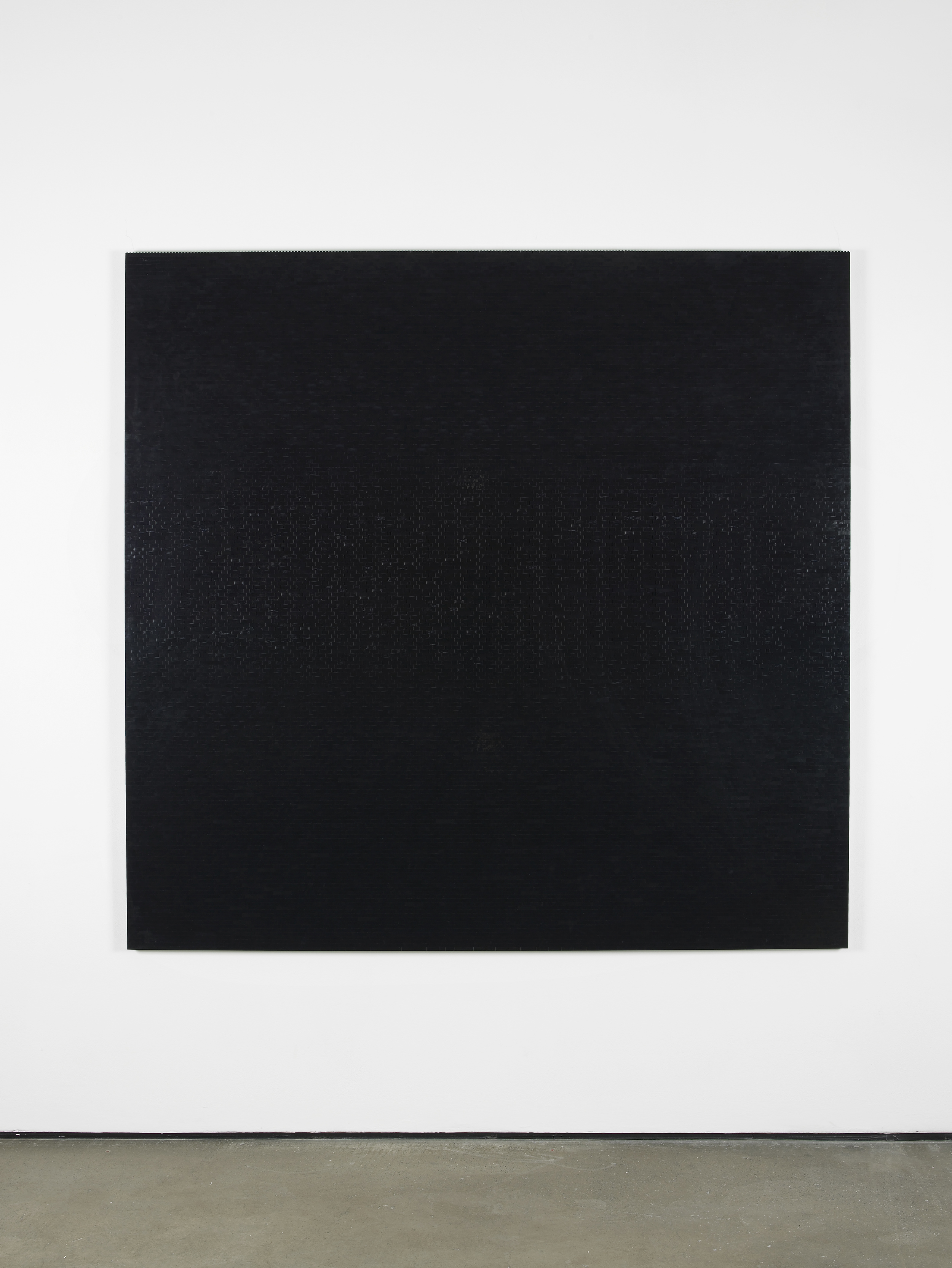     Michael Wilkinson Black Wall 7 2013 Black lego, wooden frame 185 x 185 x 3 cm / 72.8 x 72.8 x 1.1 in 