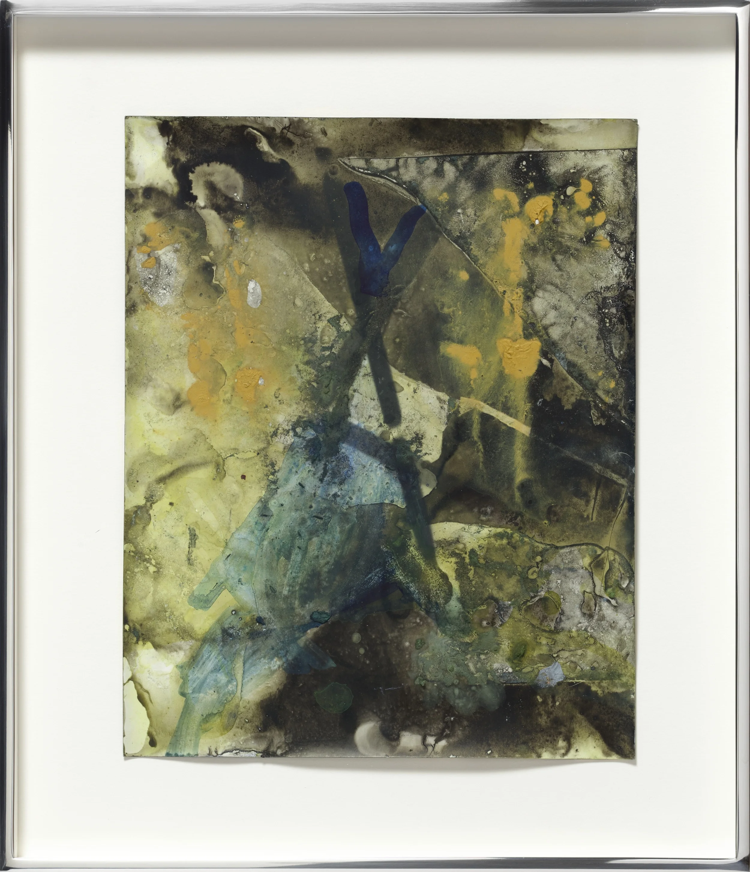 Negative Pedestal 2007 - 2013 Unique silver gelatin print with Inks and mixed media 34.2 x 29.2 cm / 13.5 x 11.5 in framed