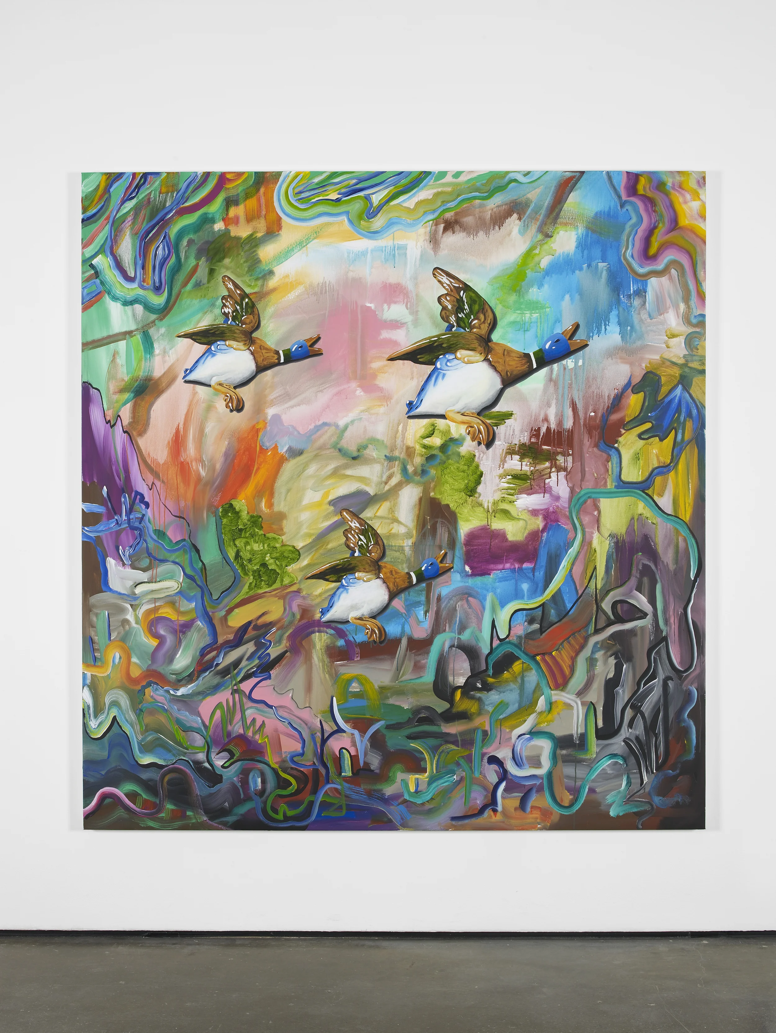 Candor dat viribus alas 2014 Acrylic on canvas 185 x 175 cm / 72.8 x 68.8 in