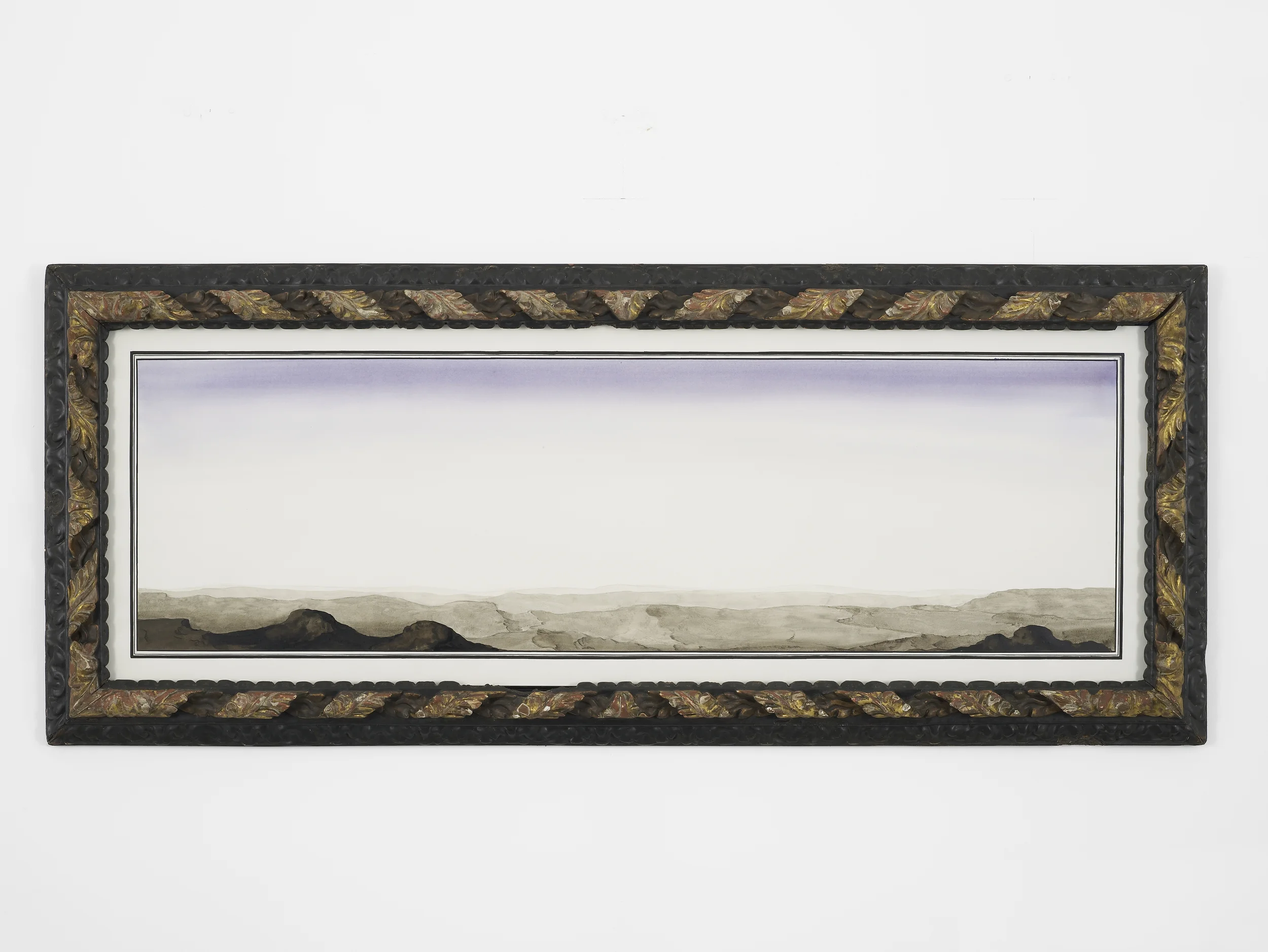Landscape 2014 Ink and watercolour on paper in artist’s frame 63.5 x 154.2 x 8 cm / 25 x 60.7 x 3.1 in