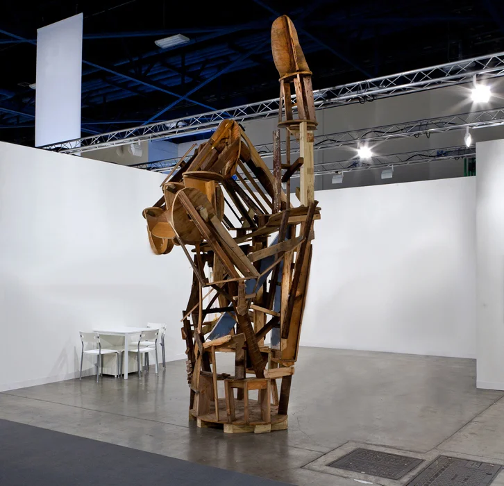 Untitled (Unfinished Hand) 2012 Reclaimed wood, hardware 475 x 203 x 162.5 cm / 187 x 80 x 64 in