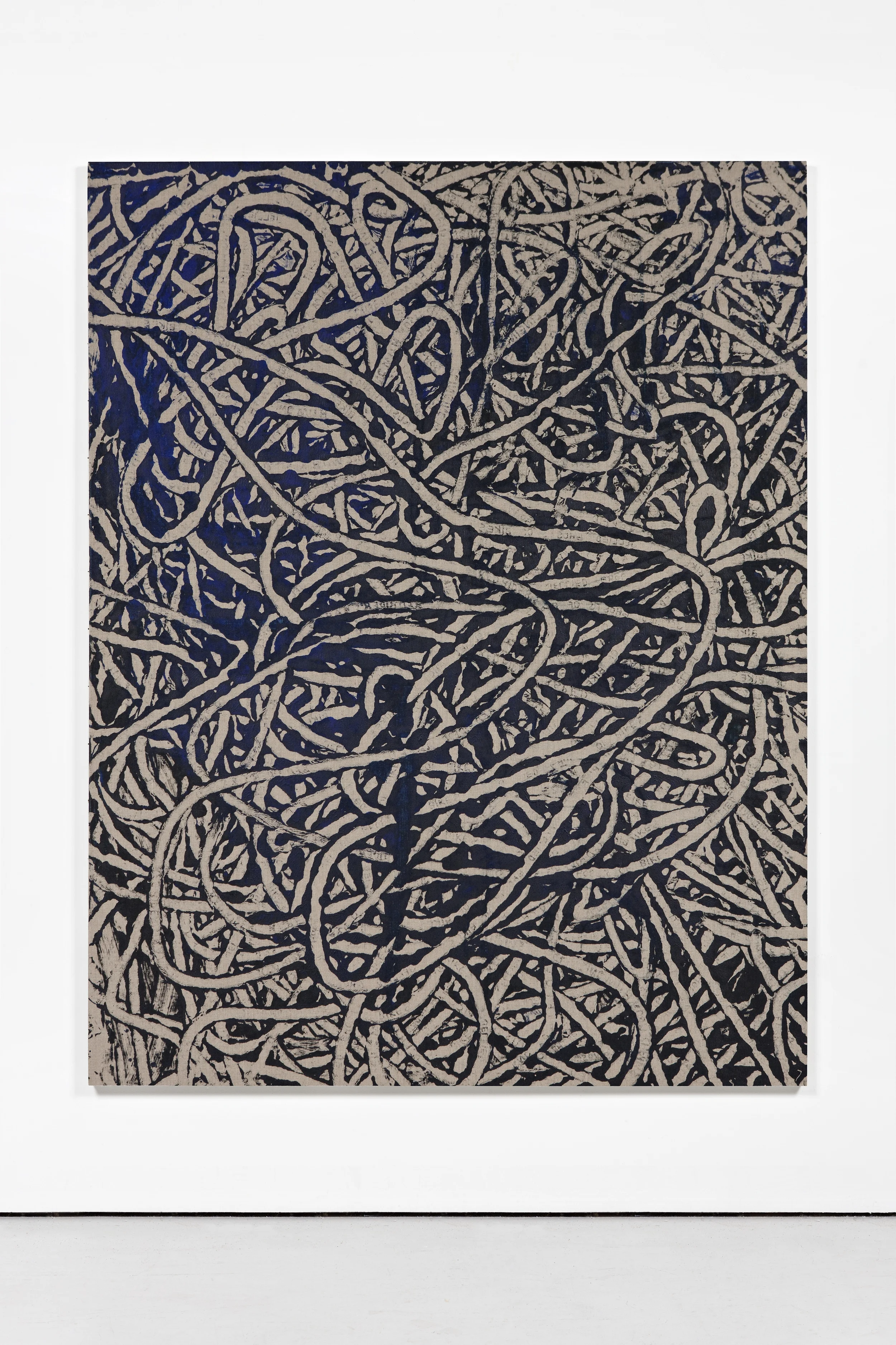 A Day of Toil, 2 2014 Acrylics on unprimed linen canvas 180 x 140 cm / 70.8 x 55.1 in