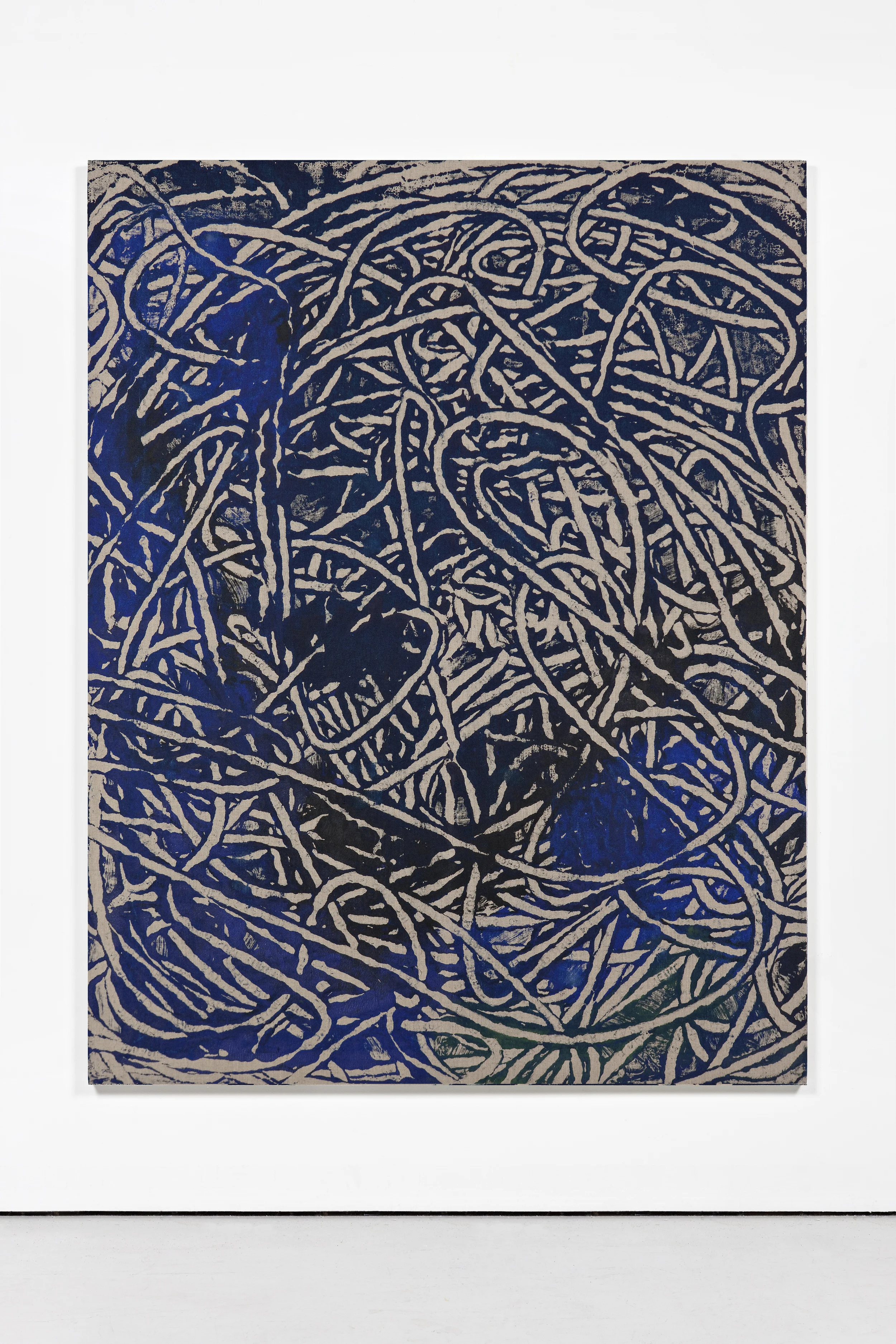 A Day of Toil, 3 2014 Acrylics on unprimed linen canvas 180 x 140 cm / 70.8 x 55.1 in