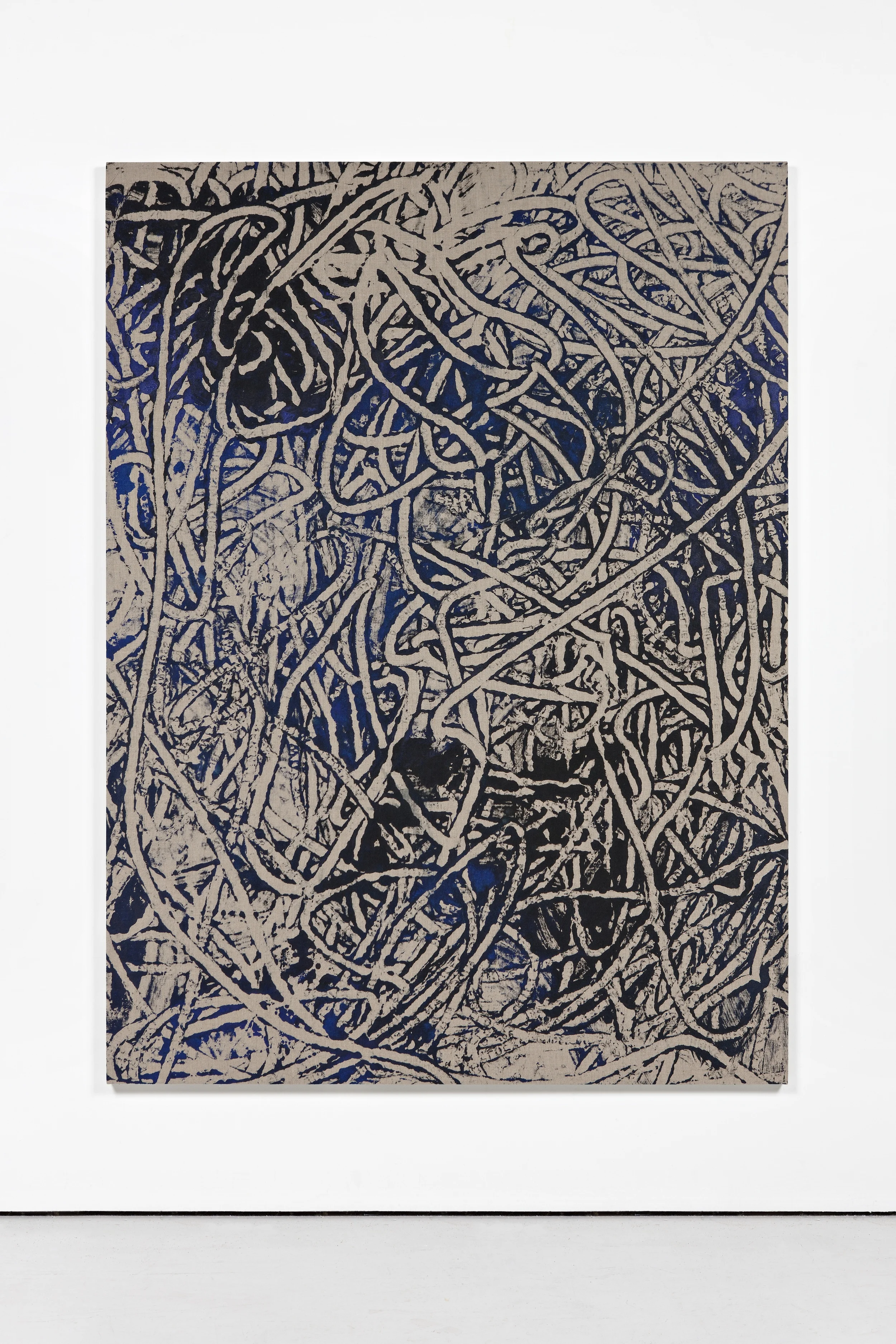 A Day of Toil, 12 2014 Acrylics on unprimed linen canvas 190 x 150 cm / 74.8 x 59 in