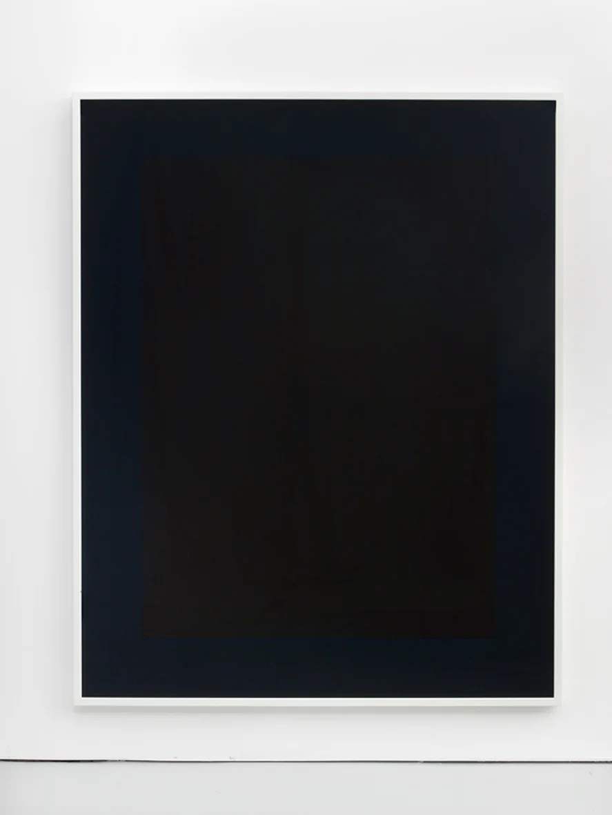Matt Connors Red Large Reverse Telescope (Door) 2014 Acrylic on paper, coloured mat board, coloured perspex, artist’s frame 190.8 x 150.8 cm / 75.1 x 59.3 in
