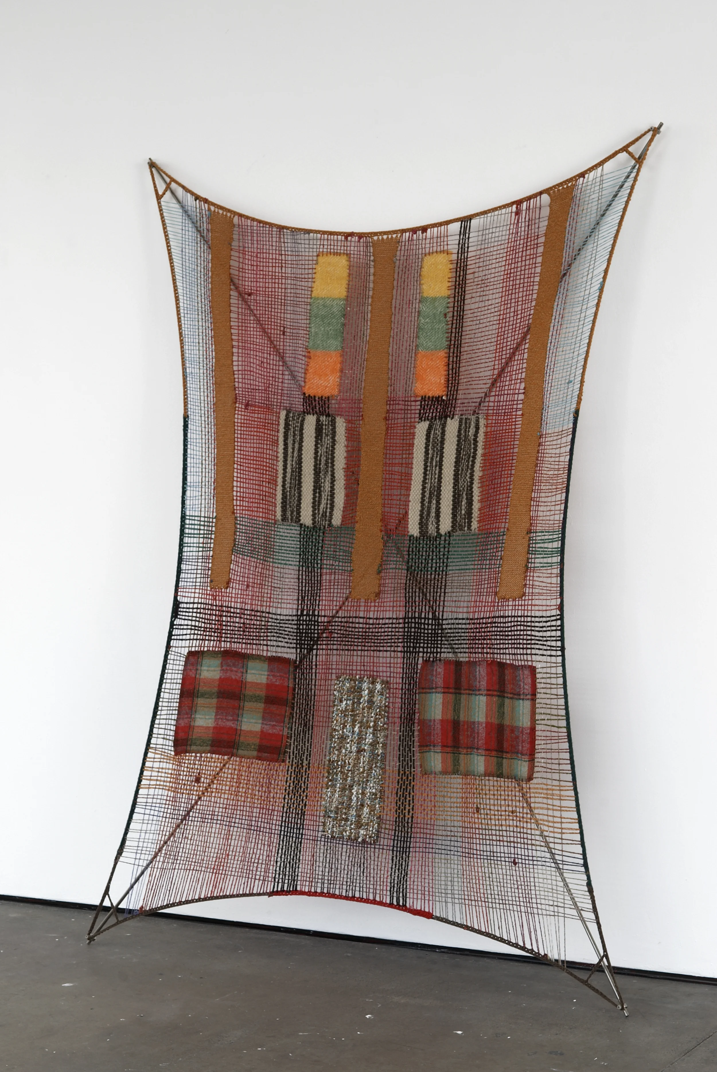 Receptor 2009 wool, fibre, stainless steel, rubber 220 x 164 x 16cm