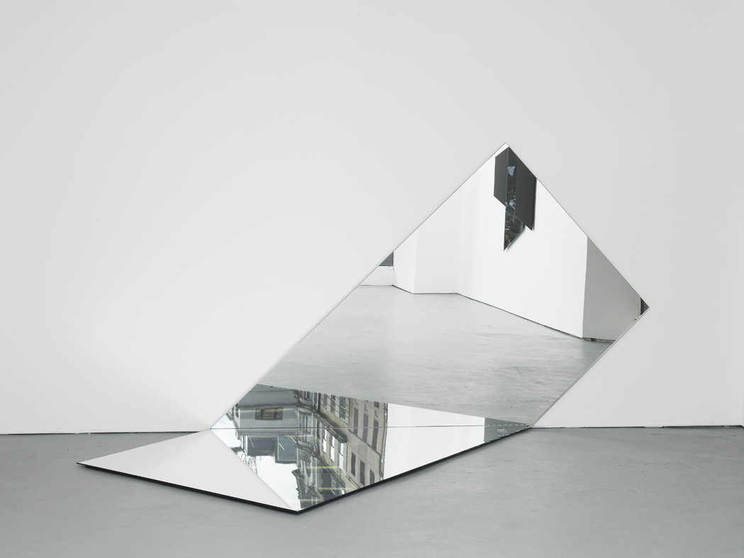     Robert &amp; Trix Haussmann Spiegelobjekt Faltung 1 2013 Mirrored glass on engineered blackboard 151 x &nbsp;297 x 150 cm / 59.4 x 116.9 x 59 in Ed. 1/3 + 2 APs 