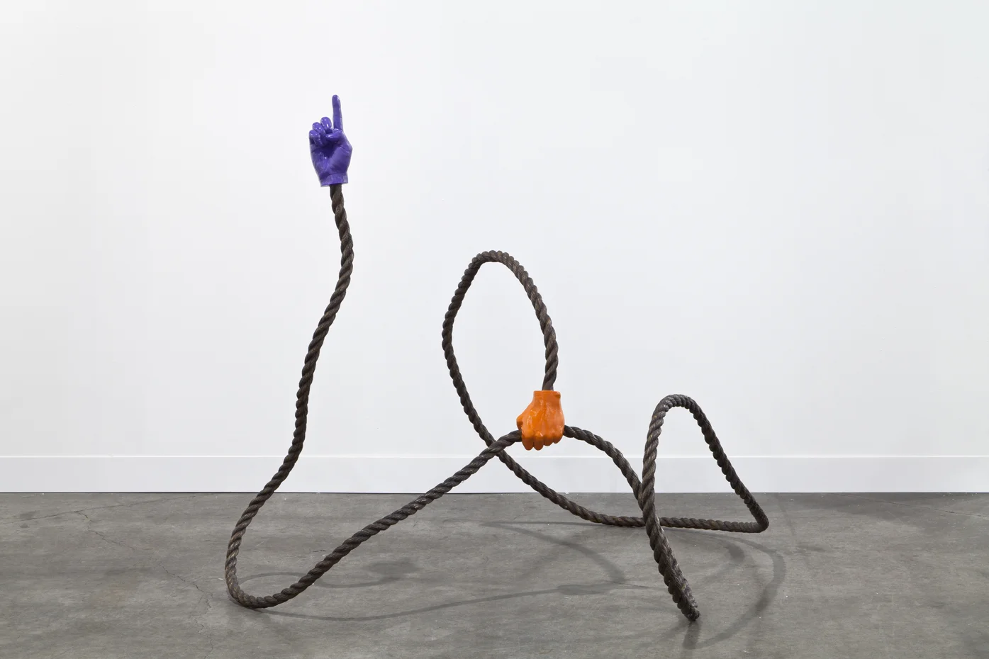 Untitled (Rope and Hands) 2014 Bronze 139.7 x 121.9 x 121.9 cm / 55 x 48 x 48 in
