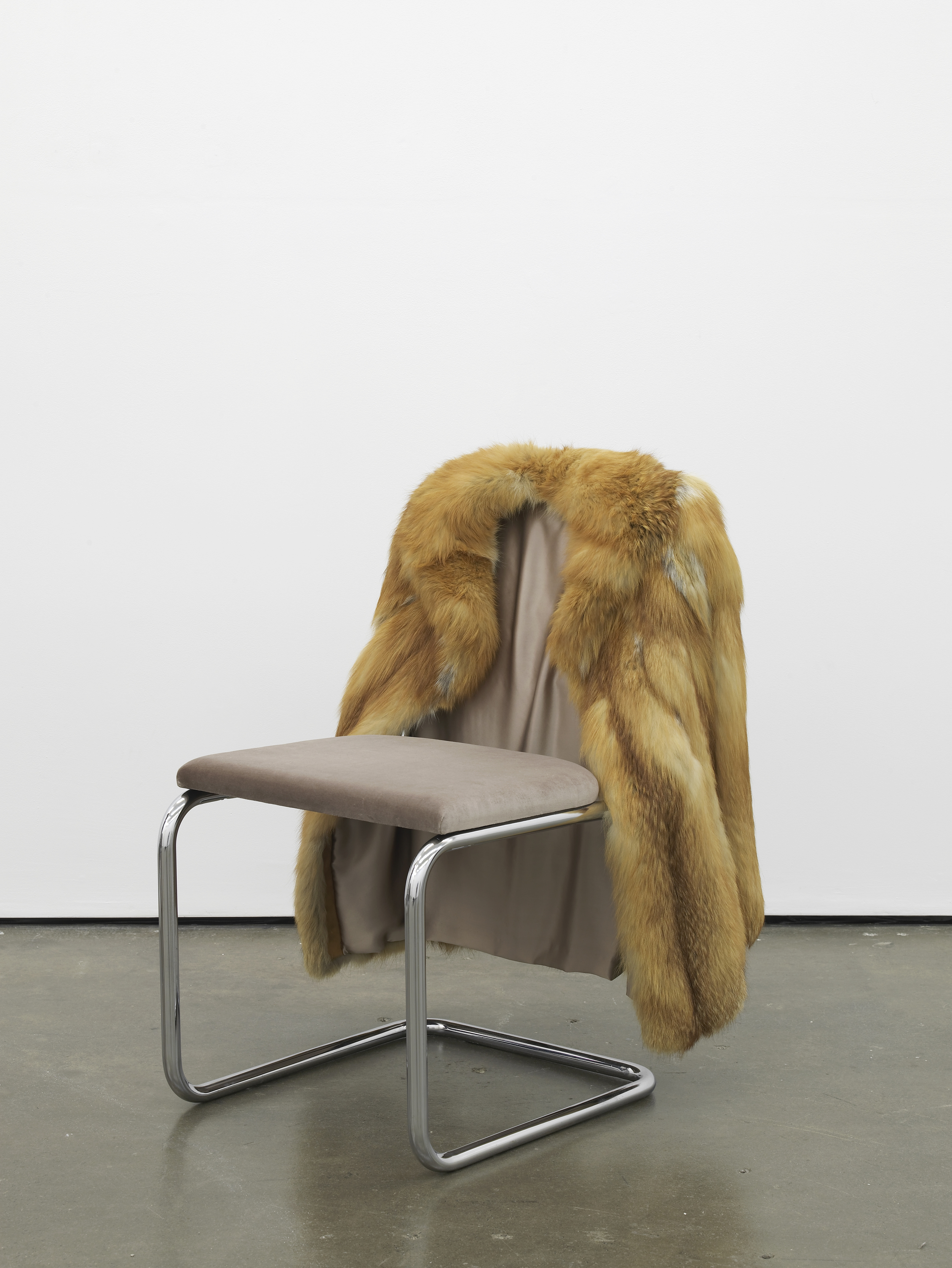     Untitled Chair - FXR-1 2015 Vintage fur, steel tubing, upholstery, silk and velvet 85 x 65 x 60 cm / 33.4 x 25.5 x 23.6 in 
