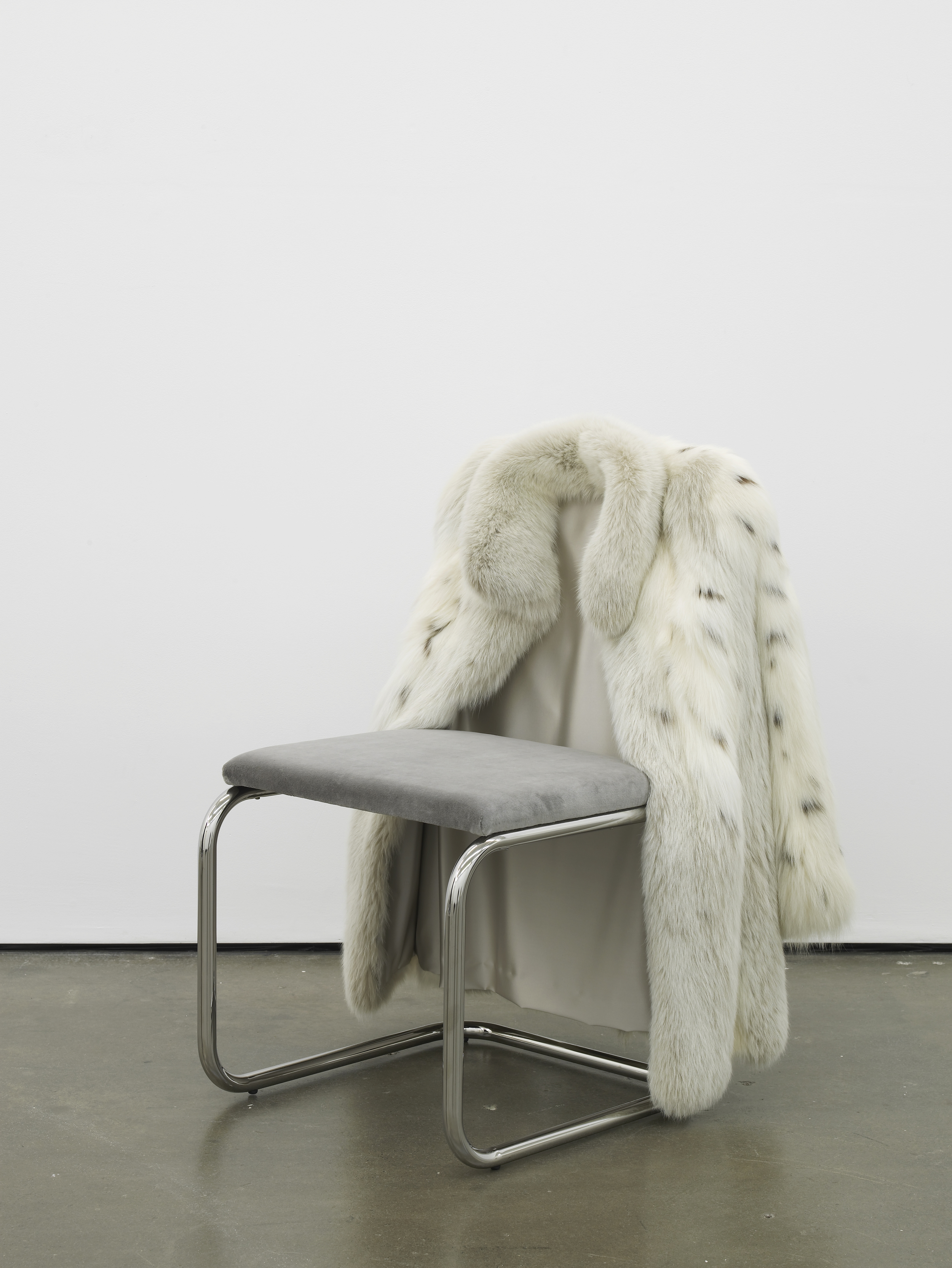     Untitled Chair - CSFX-0 2015 Vintage fur, steel tubing, upholstery, silk and velvet 85 x 65 x 60 cm / 33.4 x 25.5 x 23.6 in 
