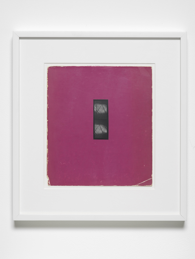     Josh Brand Ground and Matisse Book&nbsp; 2011 Silver gelatin print mounted on coloured paper 37 x &nbsp;34 cm / 14.5 x 13.4 in framed 