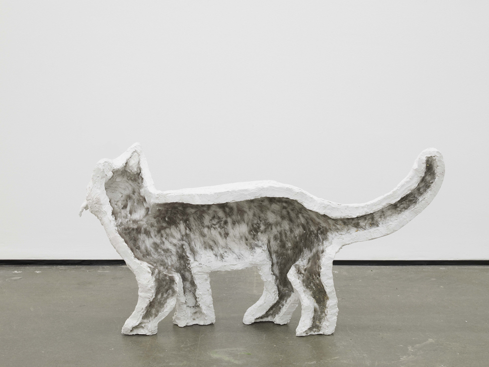     Klaus Weber Cat (phantombox) 2014 Plaster cast 42 x 81 x 20 cm / 16.5 x 31.8 x 7.8 in 