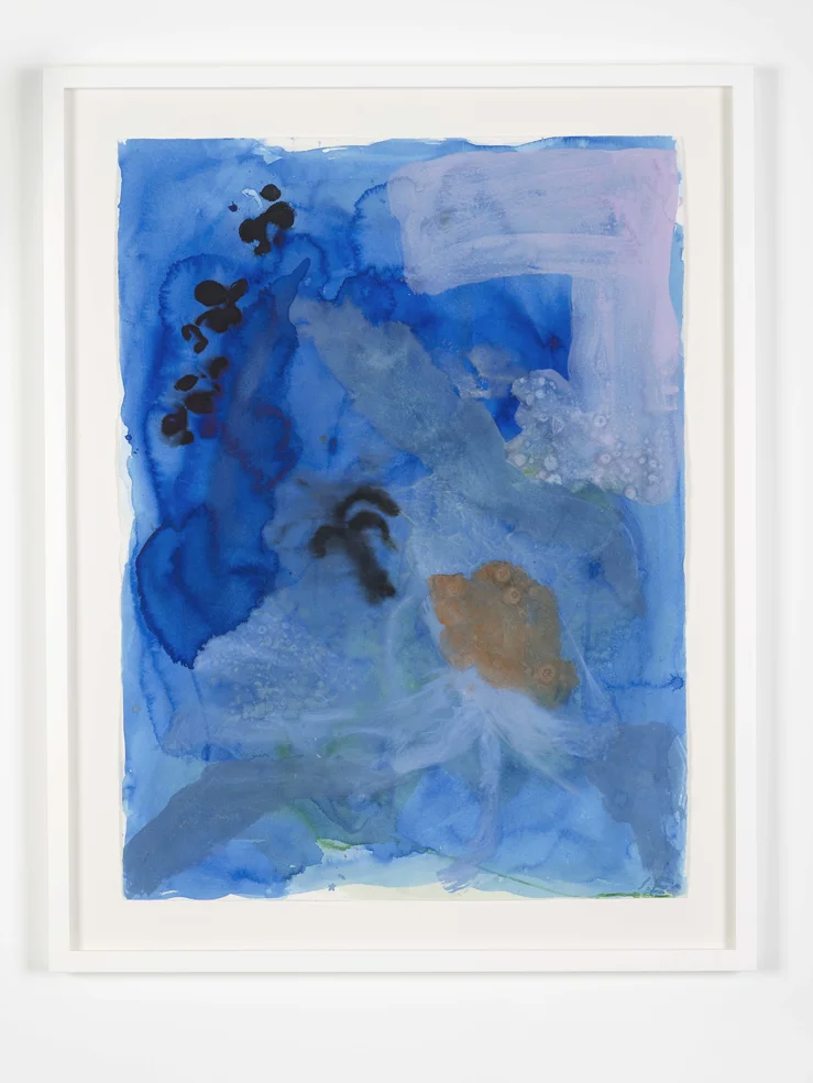 Ida Ekblad ECKI 2015 Watercolour on paper 89.9 x 74.4 cm / 35.3 x 29.2 in (framed)