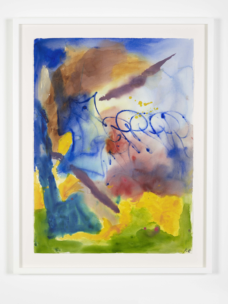     Ida Ekblad UGHI 2015 Watercolour on paper 89.9 x 74.4 cm / 35.3 x 29.2 in (framed)&nbsp; 