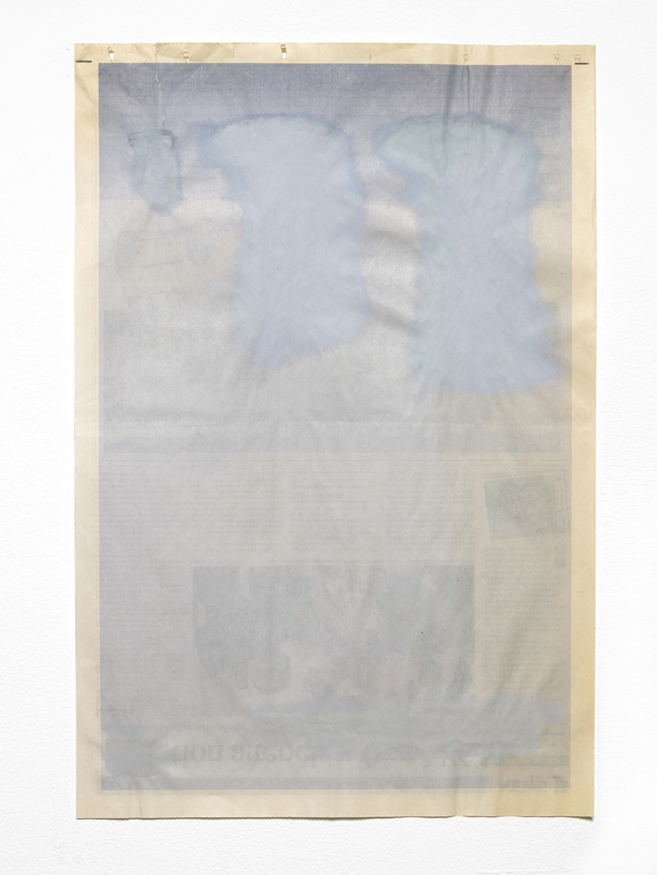     Tony Swain The Me Theme 2015 Acrylic on newsprint 47 x 31.5 cm / 18.5 x 12.4 in&nbsp; 