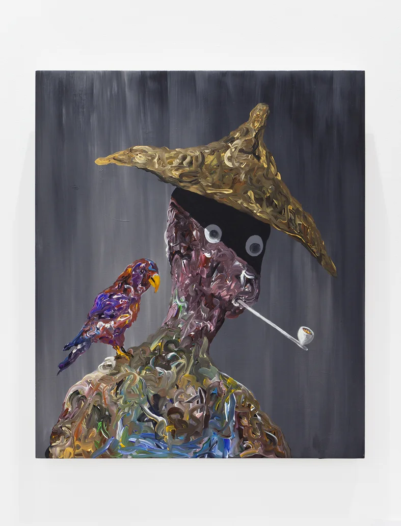 Fisherman’s friend 2015 Acrylic on icon board 70 x 60 x 7 cm / 27.5 x 23.6 x 2.7 in