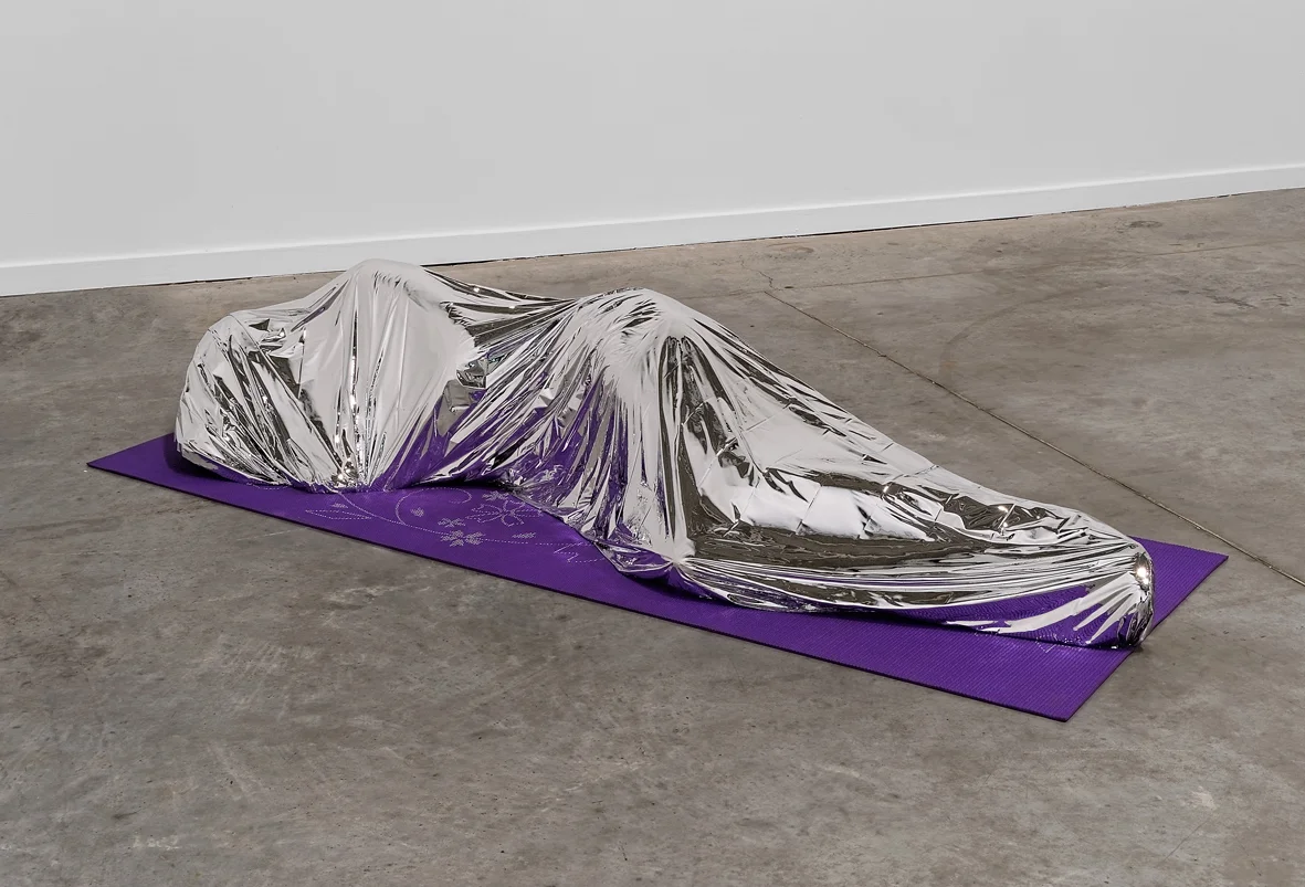 Emergency Blanket 2015 Aluminized bronze 35 x 173 x 60 cm / 13.7 x 68.1 x 23.6 in