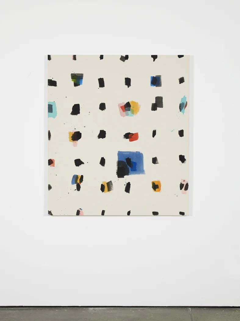 Favored Erased Grid Annotated 2015 Acrylic on canvas 129.5 x 114.3 x 3.8 cm / 51 x 45 x 1.5 in