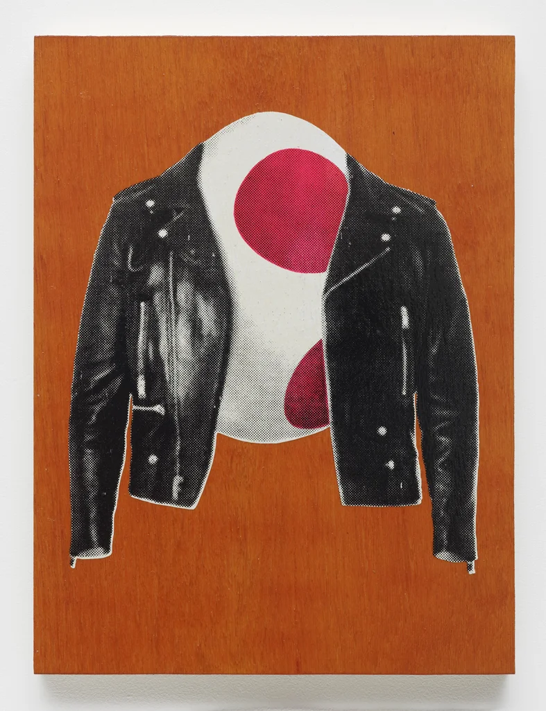 Untitled 2015 Hand screen printed ink on wood stained with Kool-Aid 40.4 x 30.1 cm / 15.9 x 11.8 in